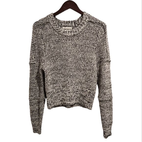 Urban Outfitters Sweaters - Urban Outfitters Chunky Knit Sweater Medium Black White Grey Longsleeve Pullover